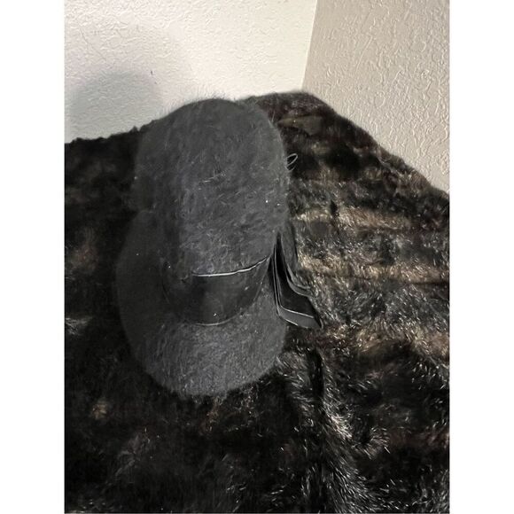 Collection Eighteen  Black Ombre angora  Wool blend  Cloche Hat Osfm - Picture 3 of 5